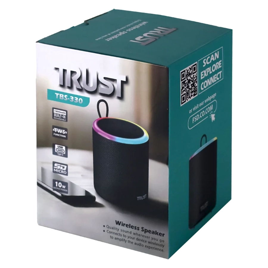 اسپیکر بلوتوث قابل حمل تراست مدل TBS 330
