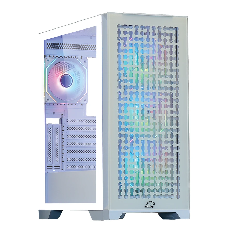 TSCO GC 4511 Dragons Breath White Mid Tower Computer Case کیس کامپیوتر تسکو
