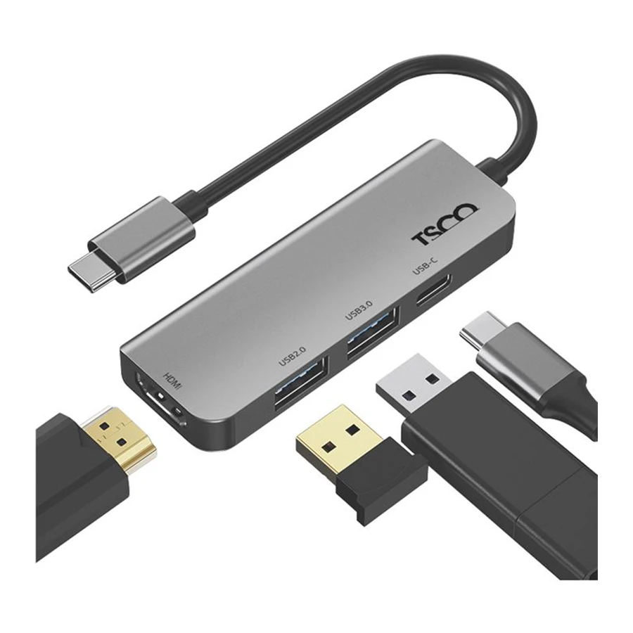 هاب USB-C چهار پورت تسکو