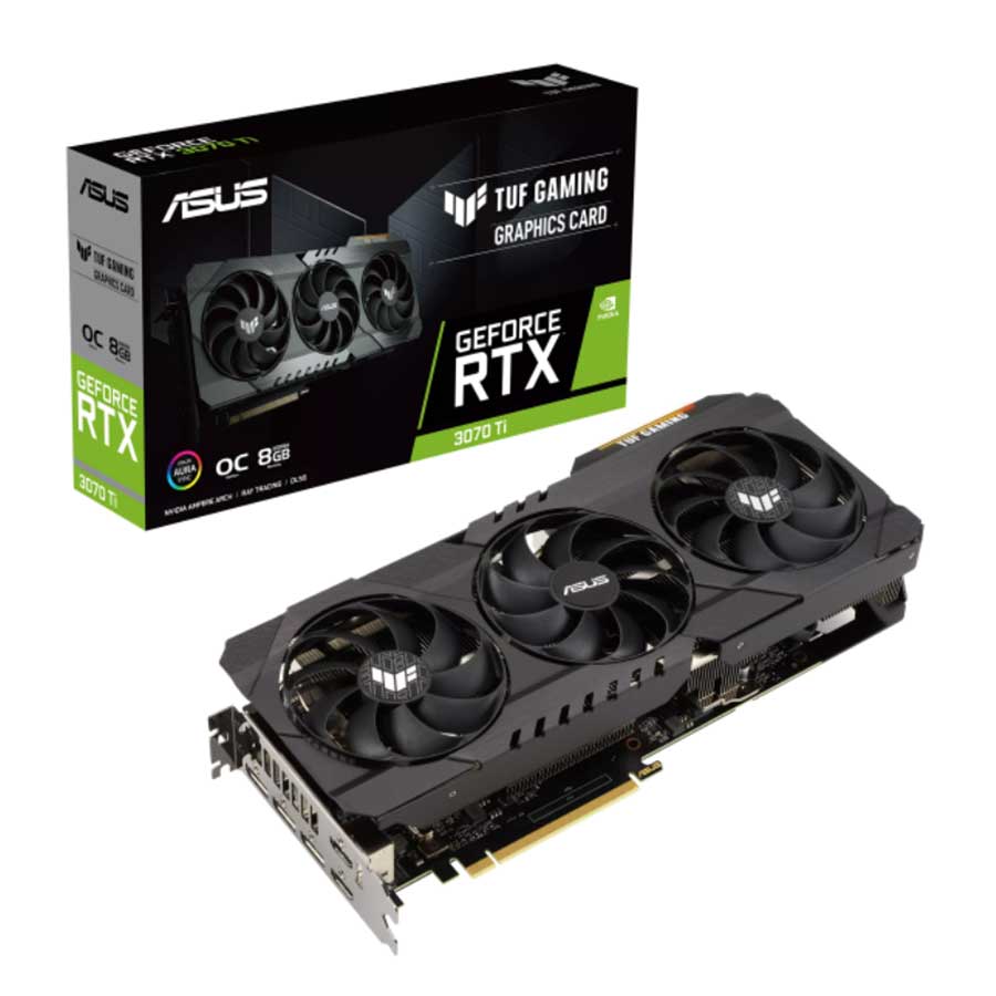 کارت گرافیک ایسوس مدل TUF Gaming GeForce RTX3070 Ti OC Edition