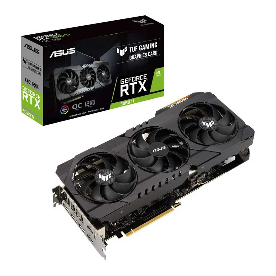 کارت گرافیک ایسوس مدل TUF Gaming GeForce RTX3080 Ti OC Edition 12GB GDDR6X