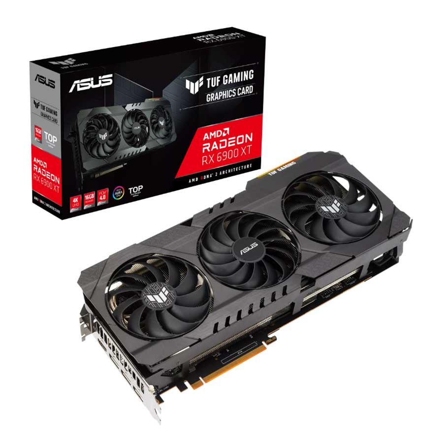 کارت گرافیک ایسوس مدل TUF Gaming Radeon RX6900 XT TOP Edition 16GB GDDR6