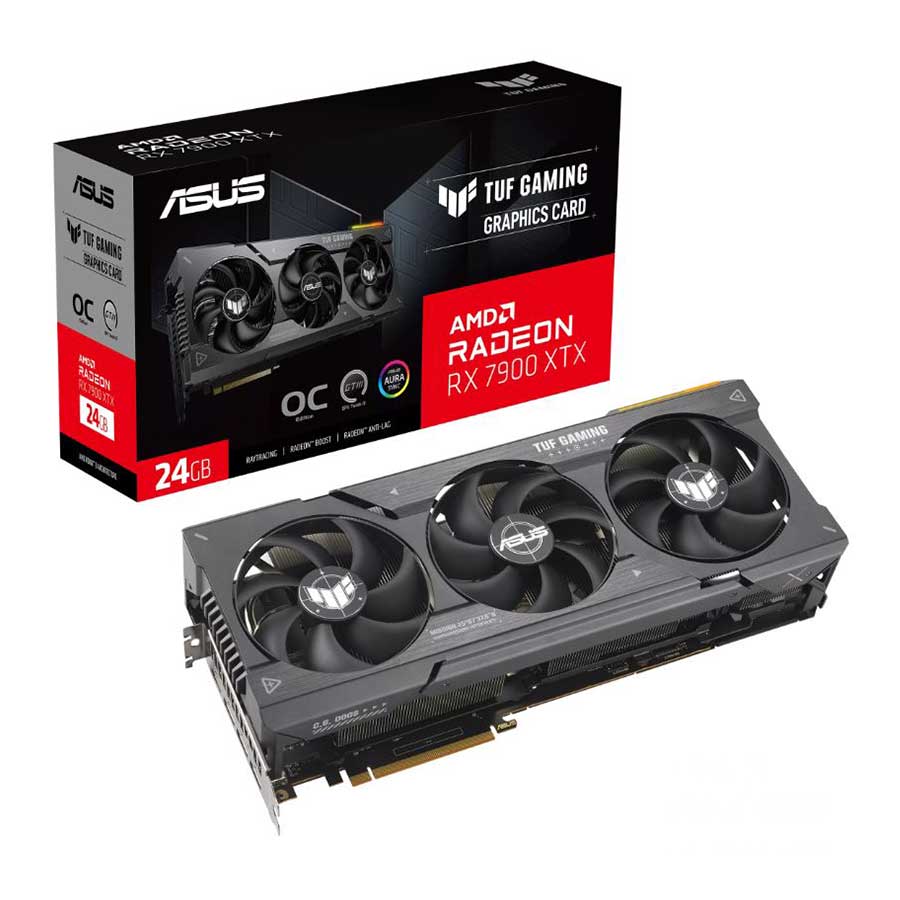 کارت گرافیک ایسوس TUF Gaming Radeon RX7900 XTX OC Edition 24GB GDDR6