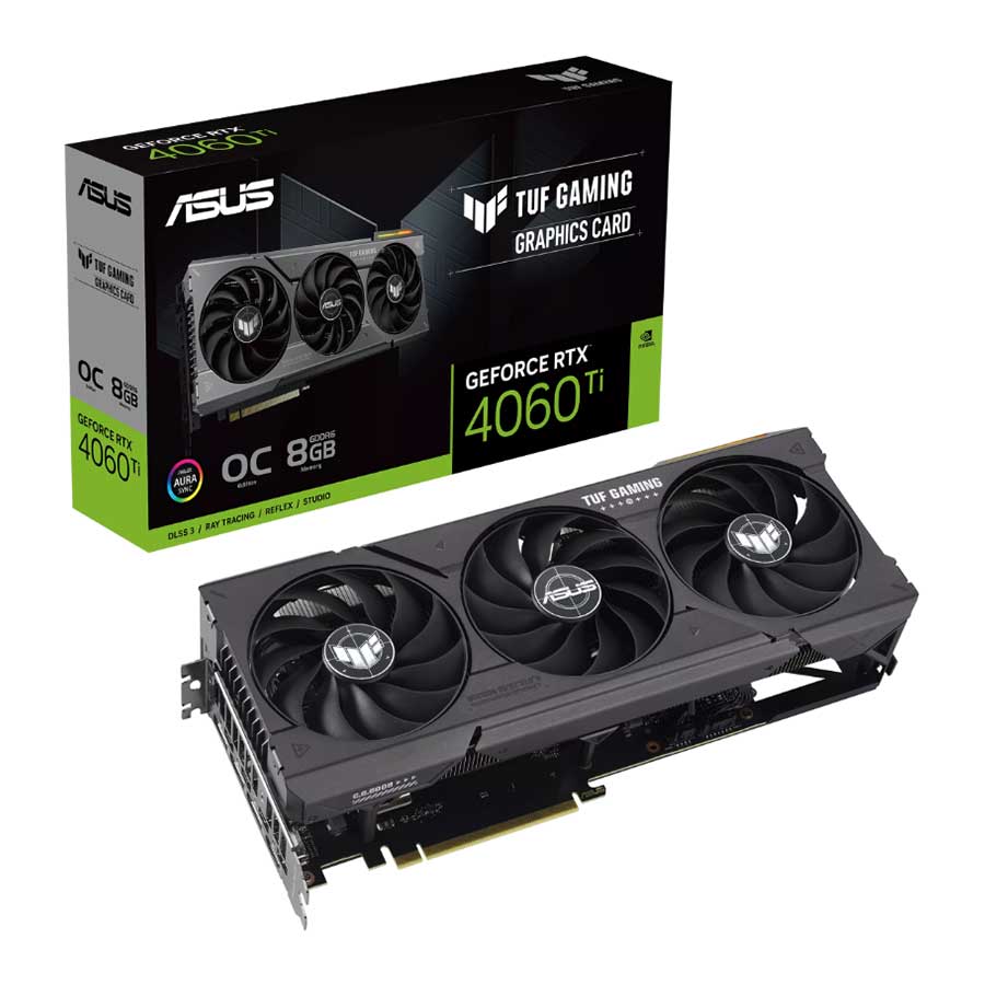 کارت گرافیک ایسوس مدل TUF-RTX4060TI-O8G-GAMING