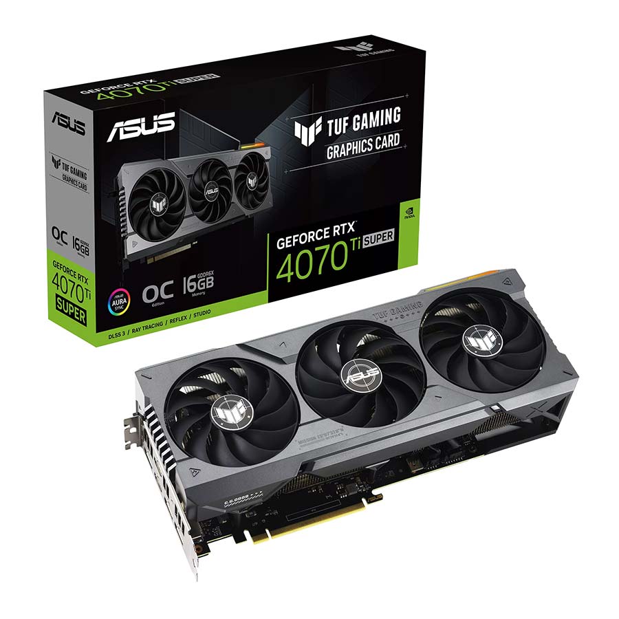 کارت گرافیک ایسوس مدل TUF-RTX4070TIS-O16G-GAMING
