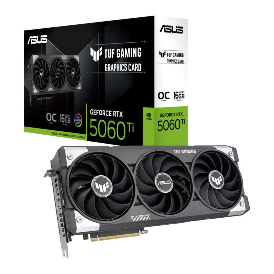 کارت گرافیک ایسوس مدل TUF-RTX5060TI-O16G-GAMING