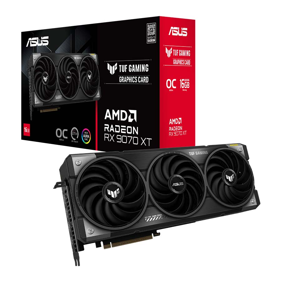 کارت گرافیک ایسوس مدل TUF-RX9070XT-O16G-GAMING