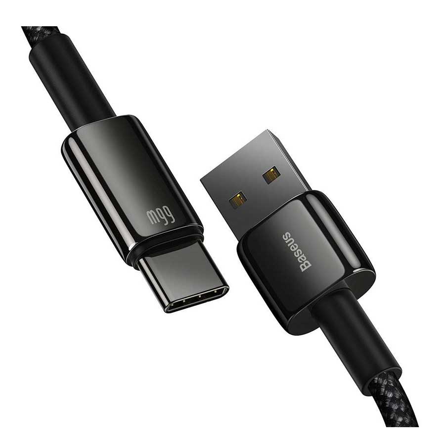 کابل تبدیل 2 متری USB به USB-C باسئوس مدل Tungsten CATWJ-C01