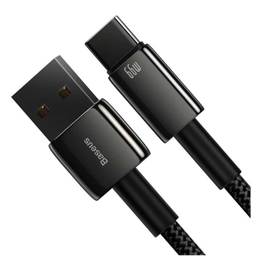 کابل تبدیل 2 متری USB به USB-C باسئوس مدل Tungsten CATWJ-C01