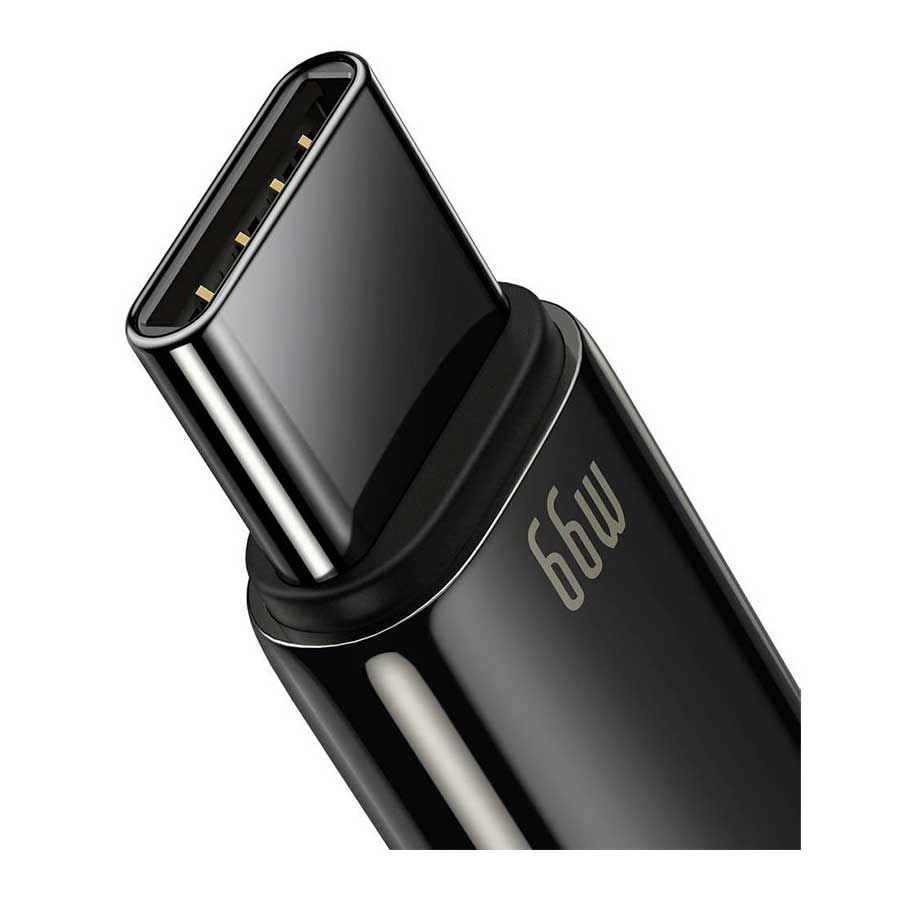 کابل تبدیل 2 متری USB به USB-C باسئوس مدل Tungsten Gold  CATWJ-C01