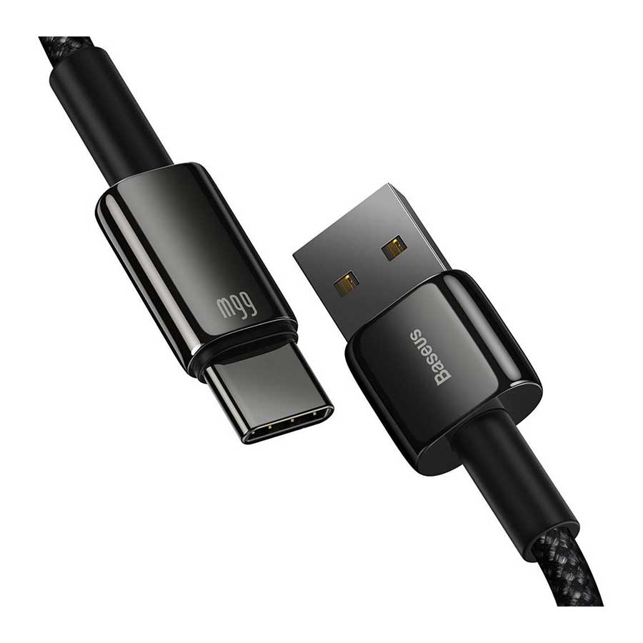 کابل تبدیل 2 متری USB به USB-C باسئوس مدل Tungsten Gold  CATWJ-C01