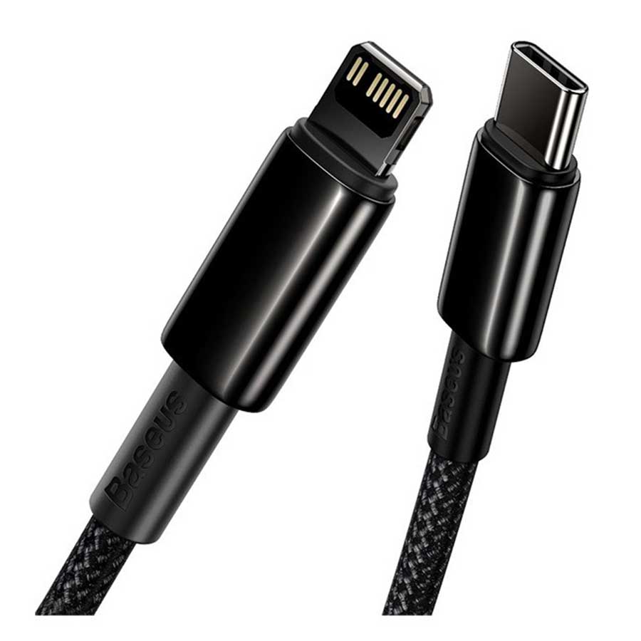 کابل تبدیل USB-C به لایتنینگ باسئوس Tungsten Gold CATLWJ-01