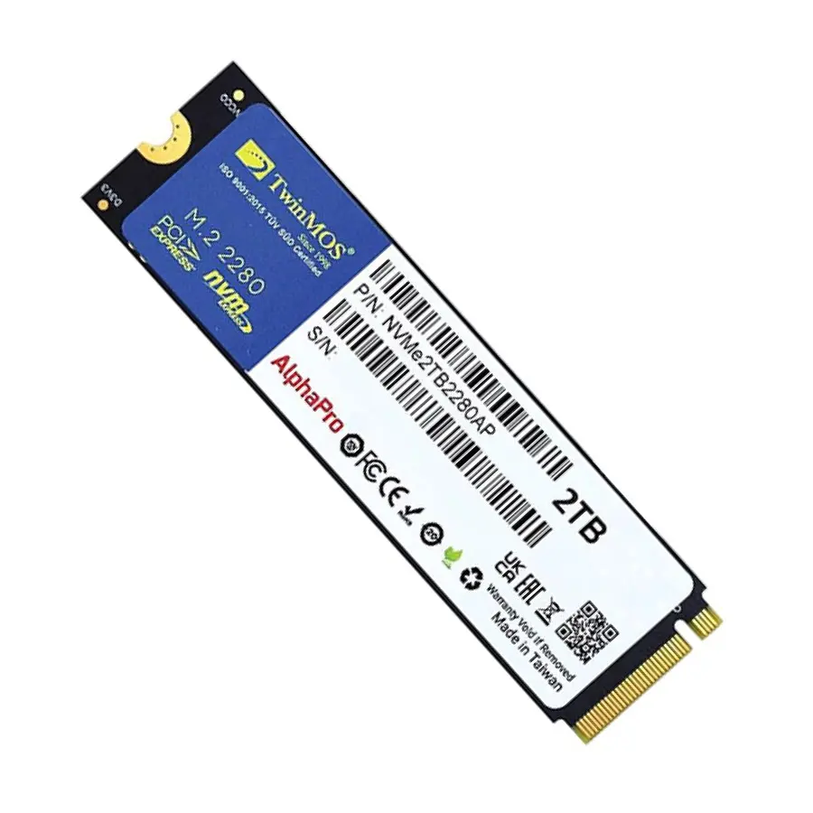 TWINMOS ALPHAPRO 2T حافظه SSD اینترنال 2 ترابایت TWINMOS مدل ALPHAPRO
