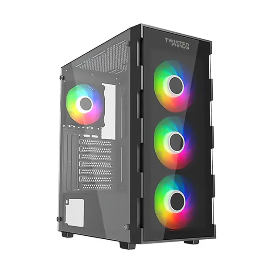 کیس کامپیوتر تویستد مایندز مدل Twisted Minds Titan Glass مشکی