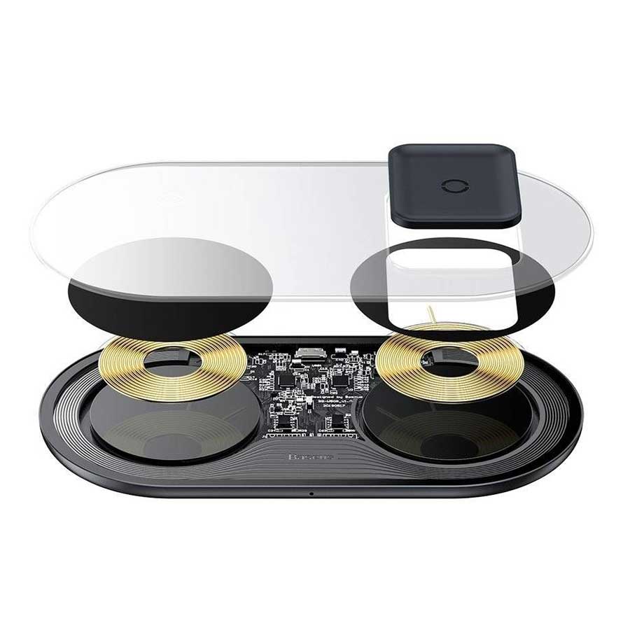 شارژر بیسیم باسئوس مدل TZWXJK-B01 24W