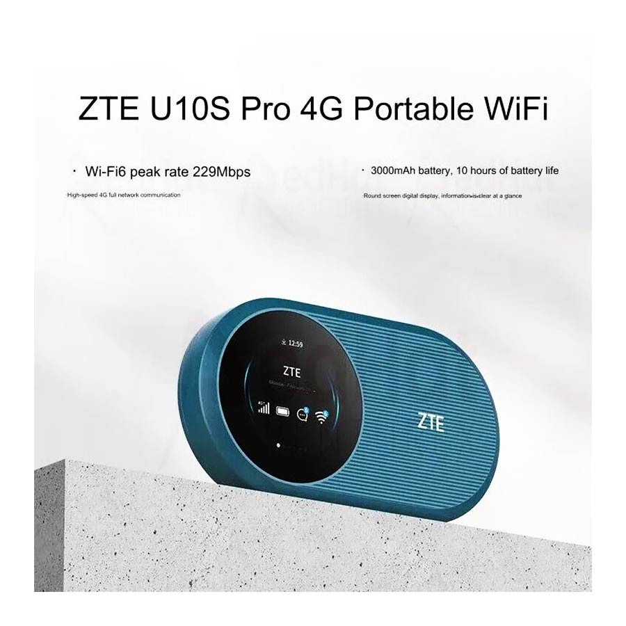 مودم روتر 4G LTE بی‌سیم حمل زد تی ای مدل U10S Pro