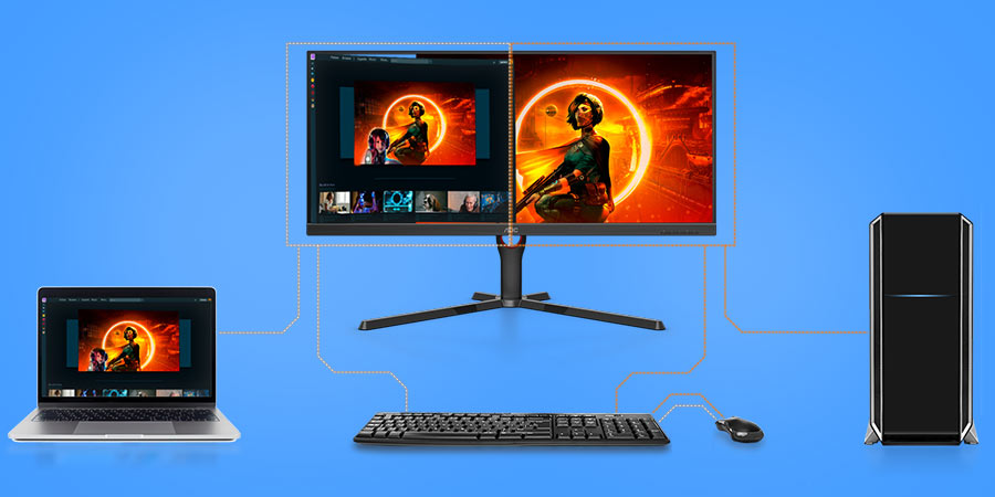 قابلیت تصویر در تصویر در مانیتور گیمینگ U34G3XM