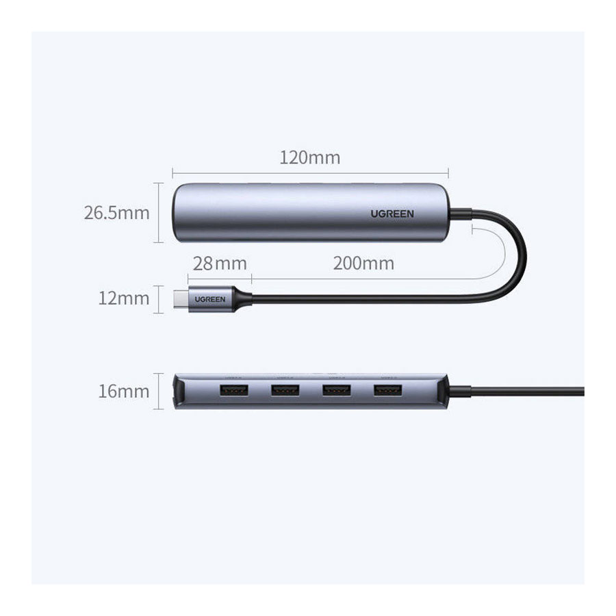 هاب USB-C پنج پورت یوگرین مدل CM417