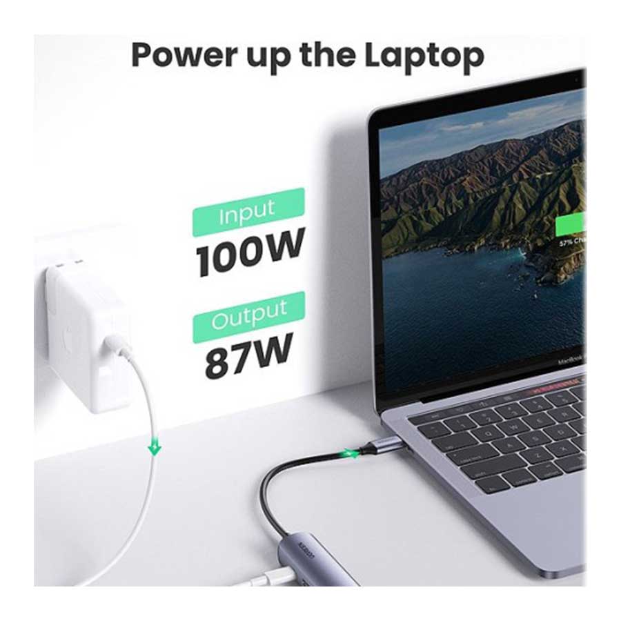 هاب USB-C پنج پورت یوگرین مدل CM418