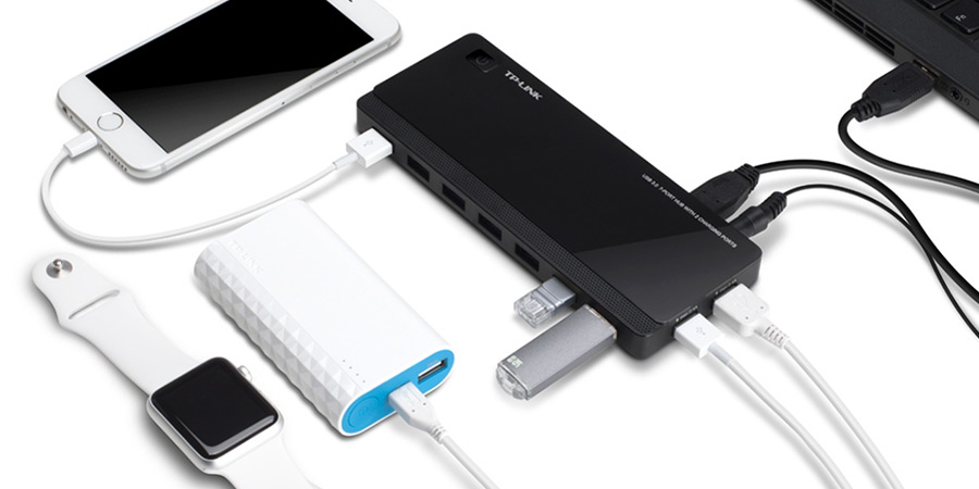 هاب فست شارژ USB تی پی لینک UH720