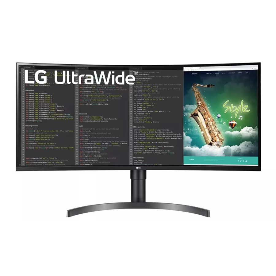 مانیتور خمیده 35 اینچ ال جی مدل UltraWide 35WN75CN-B