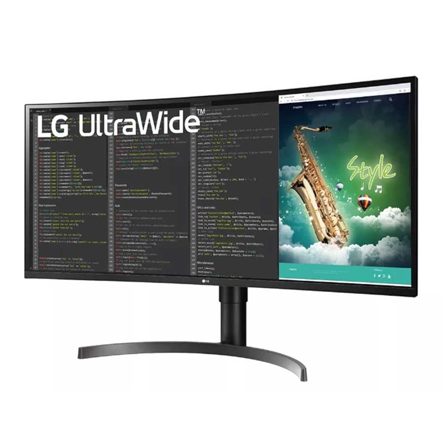 مانیتور خمیده 35 اینچ ال جی مدل UltraWide 35WN75CN-B