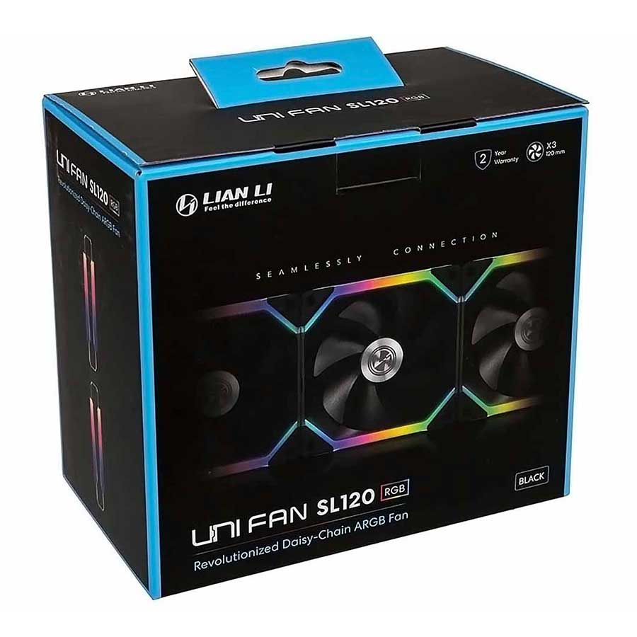خنک کننده کیس لیان لی مدل UNI Fan SL120 3 in 1 ARGB Black