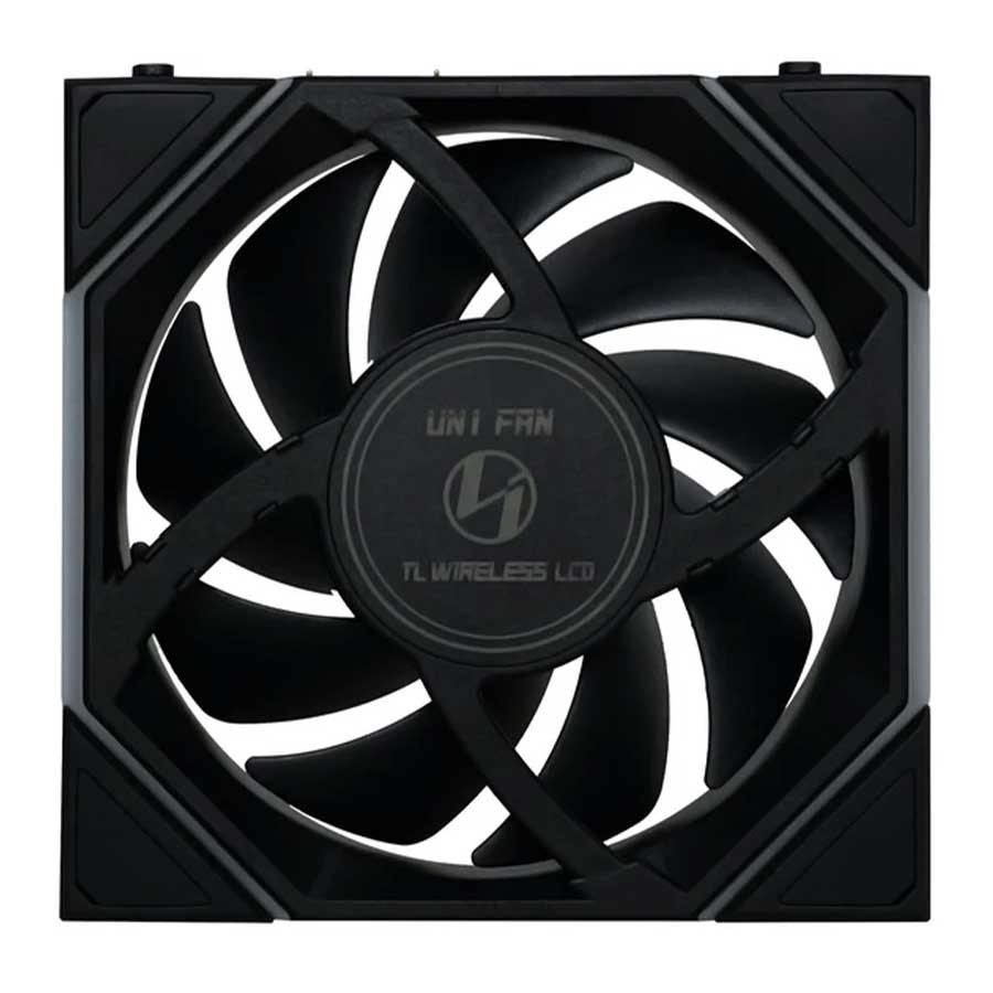 فن خنک کننده کیس لیان لی مدل UNI FAN TL120 LCD Reverse Blade Wireless Black