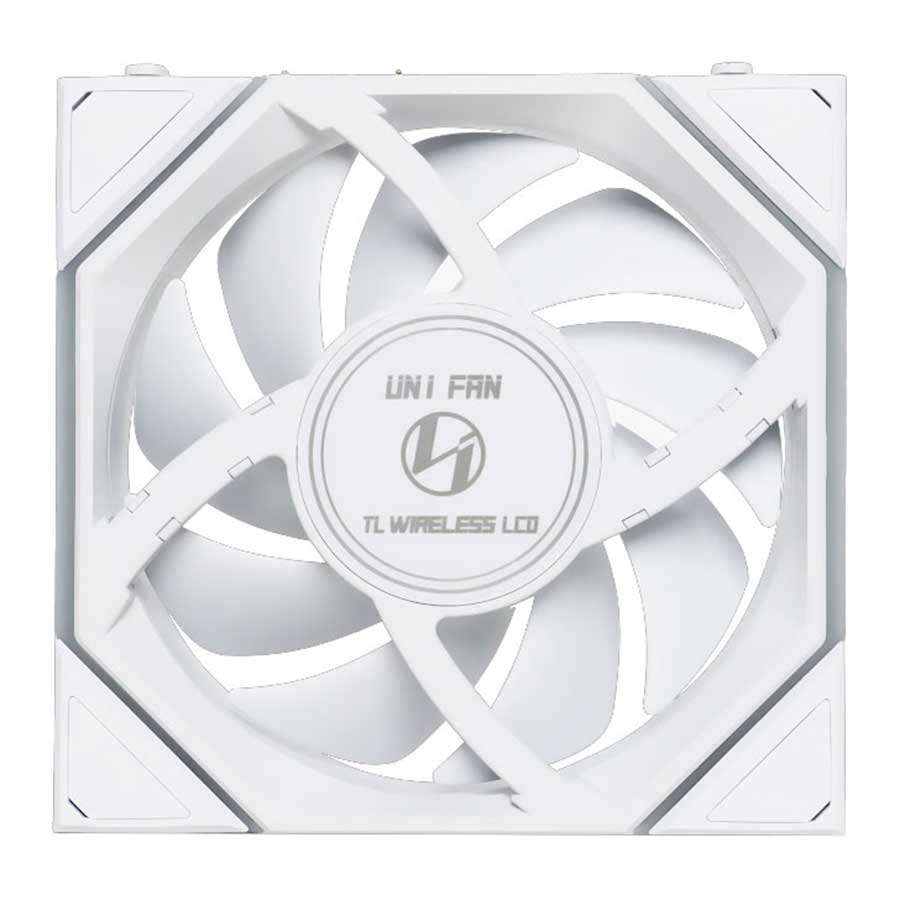 فن خنک کننده کیس لیان لی مدل UNI FAN TL120 LCD Reverse Blade Wireless WH