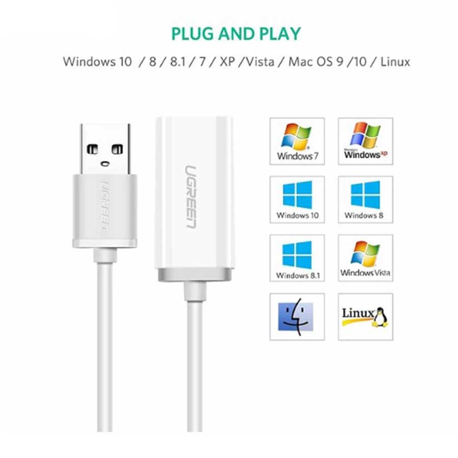 کارت صدا USB 2.0 یوگرین مدل US206