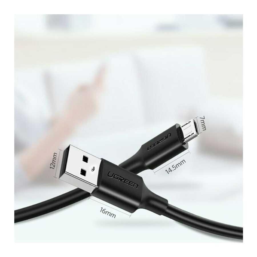 کابل 1 متری تبدیل USB به MicroUSB یوگرین مدل US289