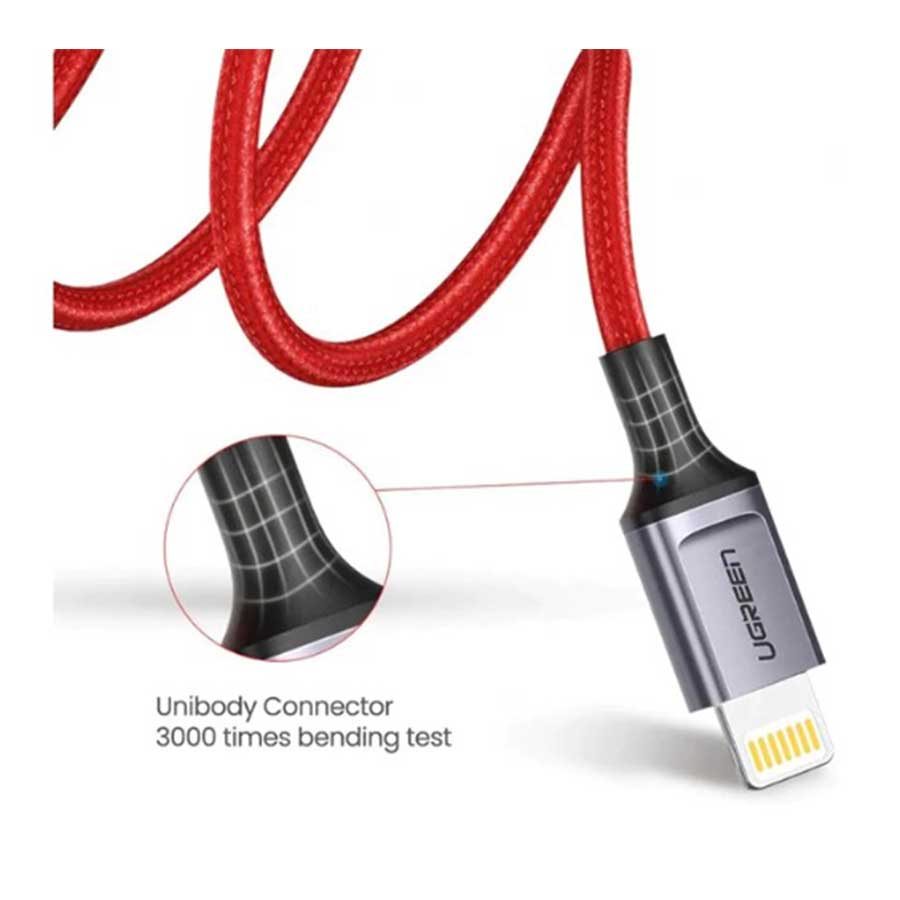 کابل 1 متری تبدیل USB به لایتنینگ یوگرین مدل US293
