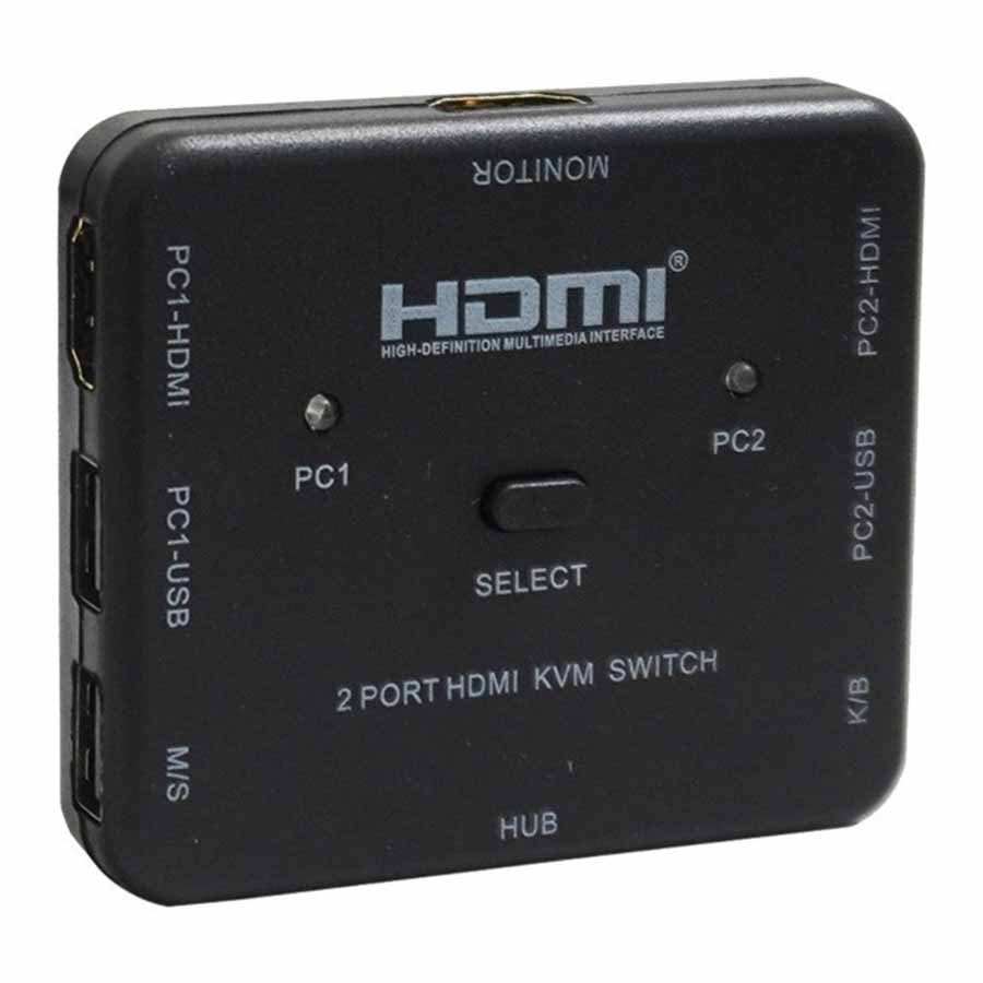 سوییچ 2 پورت KVM HDMI وی نت مدل V-SWKHM4K2