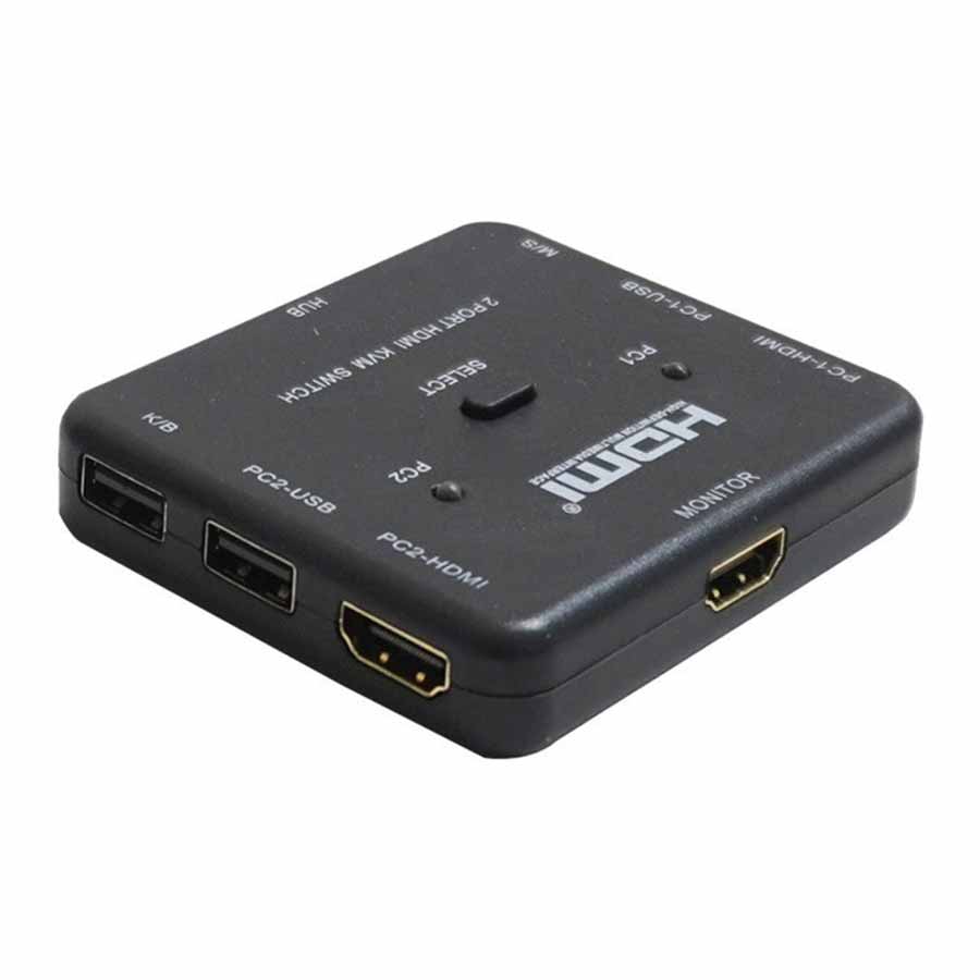 سوییچ 2 پورت KVM HDMI وی نت مدل V-SWKHM4K2