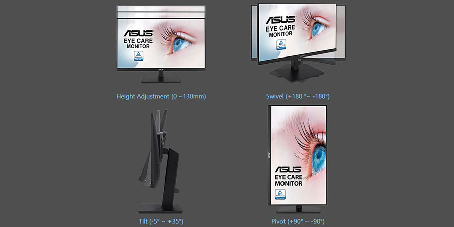 مانیتور 24 اینچ محافظ چشم و ارگونومیک ایسوس مدل VA24EQSB
