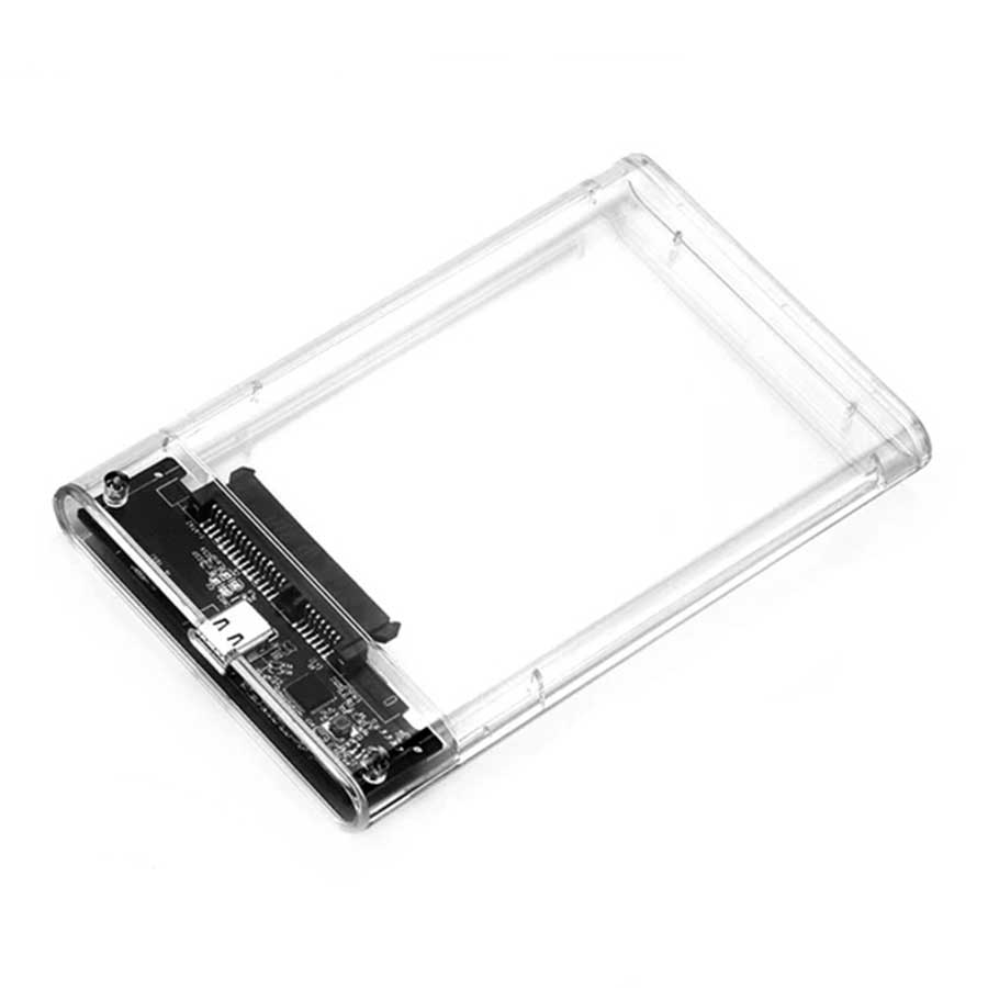 باکس هارد 2.5 اینچ شفاف Type-C ونتولینک