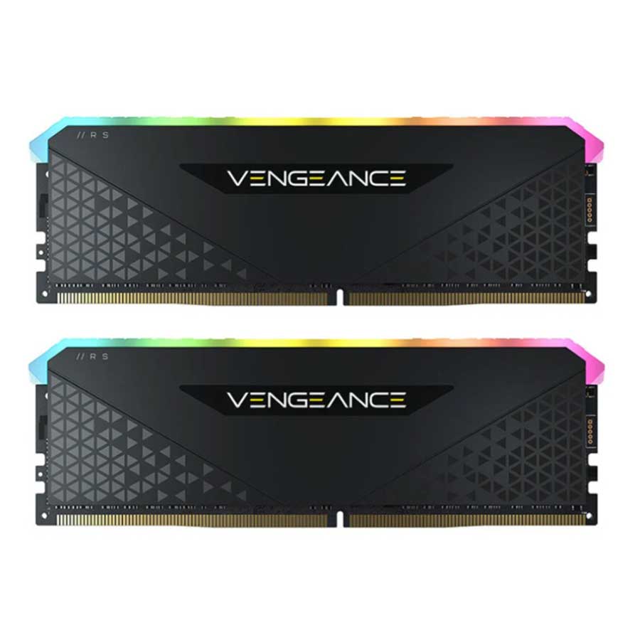 رم کورسیر VENGEANCE RGB RS Black 16GB DUAL 3600MHz CL18