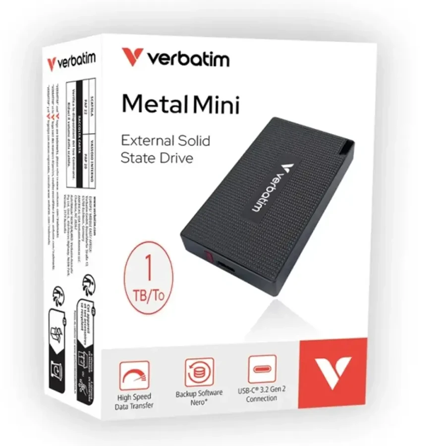 اس اس دی 1 ترابایت USB 3.2 Gen2 ورباتیم