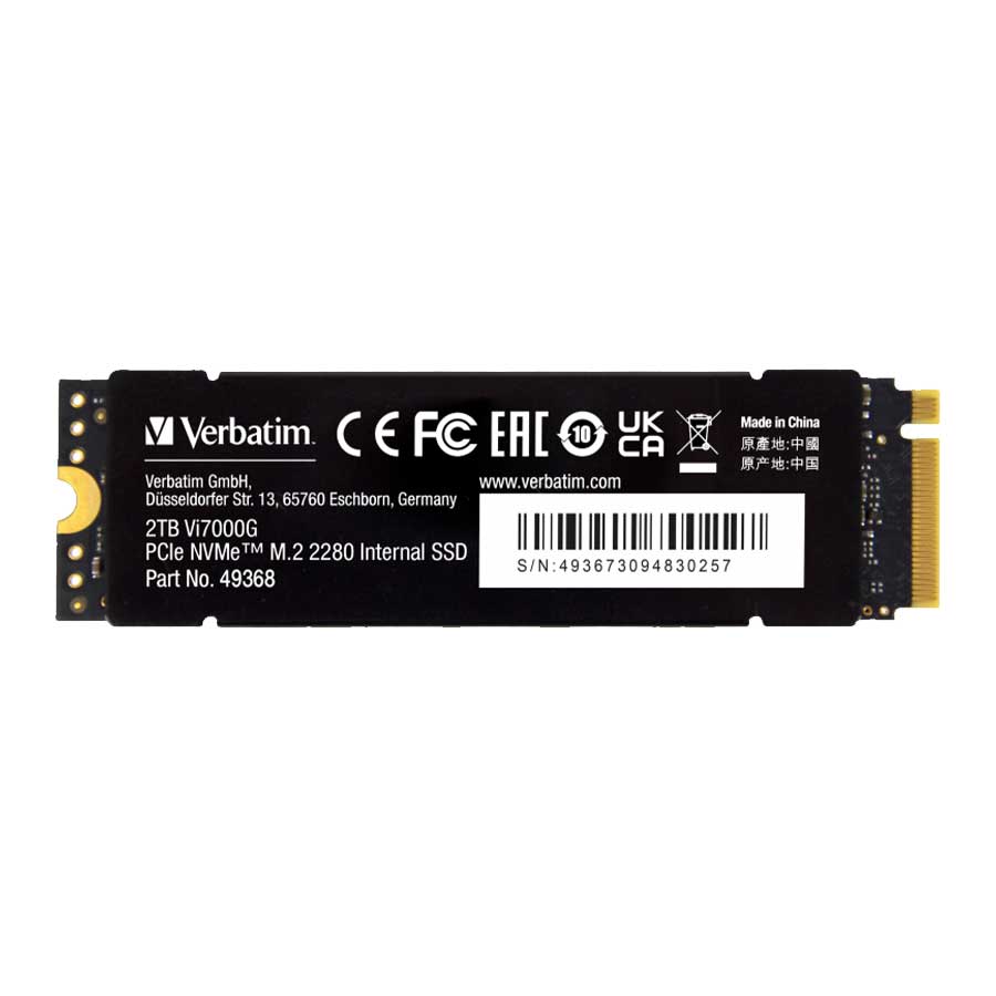 اس اس دی 2 ترابایت ورباتیم مدل Vi7000G M.2 2280 PCIe NVMe