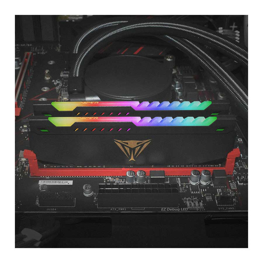 رم پاتریوت مدل Viper Steel RGB DDR4 Dual