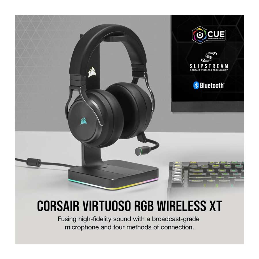 هدست گیمینگ بی‌سیم کورسیر مدل VIRTUOSO RGB WIRELESS XT