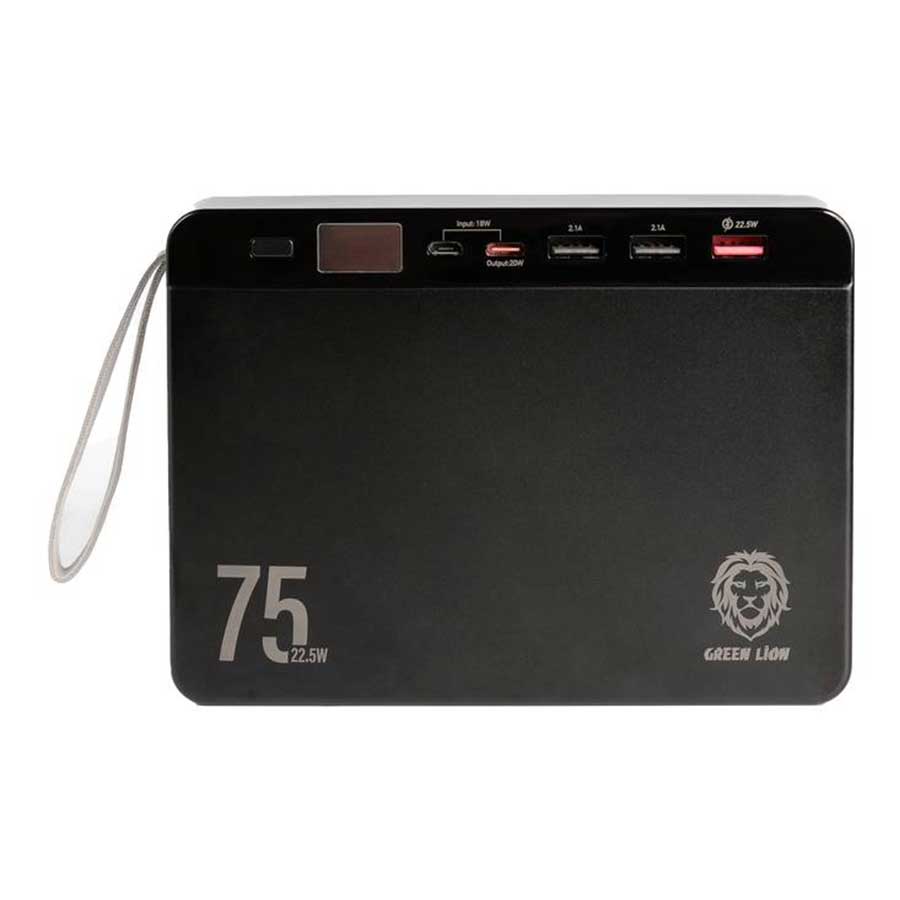 پاوربانک گرین لاین مدل Volt Mega Capacity 22.5W ظرفیت 75000mAh