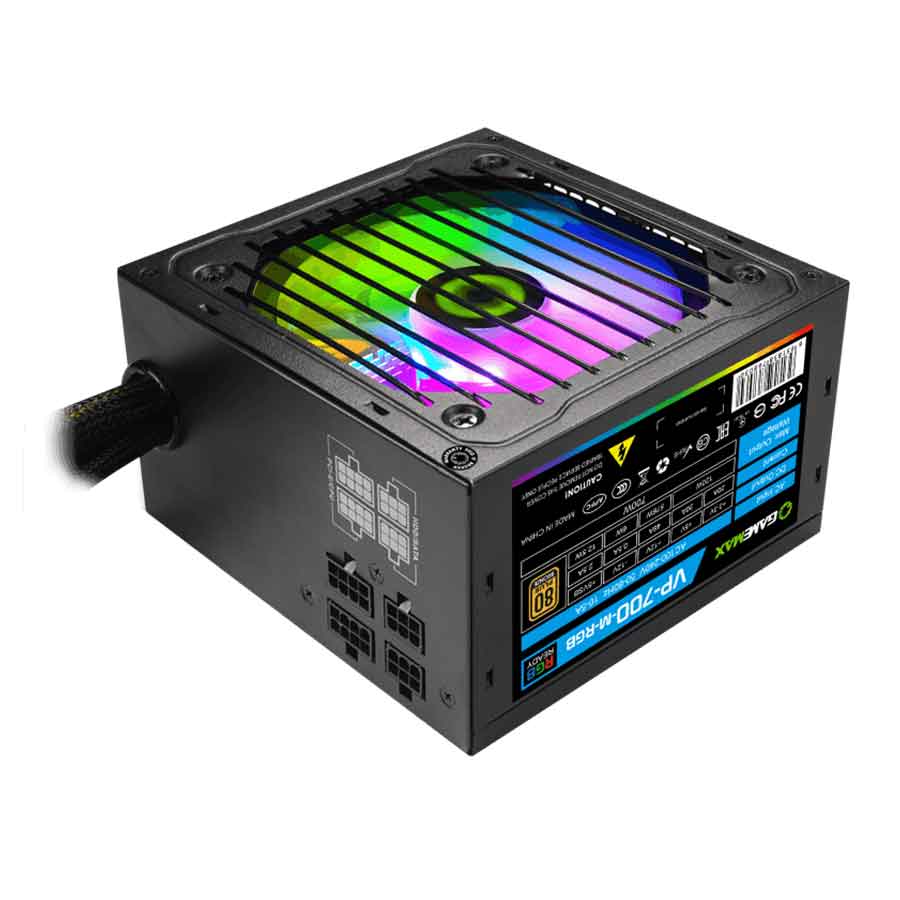 پاور کامپیوتر 700 وات نیمه ماژولار گیم مکس مدل VP700 RGB-M