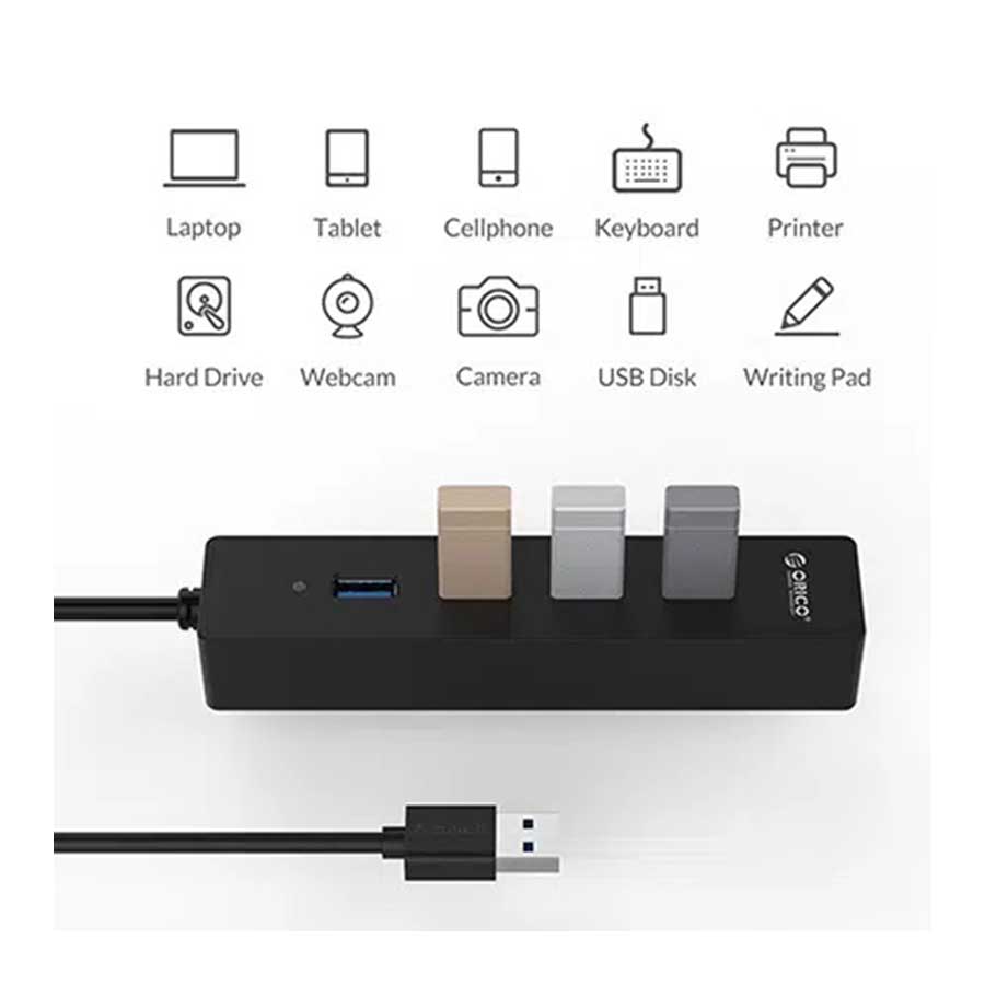 هاب USB 3.0 چهار پورت اوریکو مدل W8PH4-U3