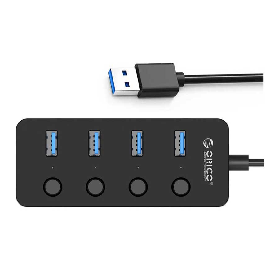 هاب USB 3.0 چهار پورت اوریکو مدل W9PH4-U3-V1-BK-BP