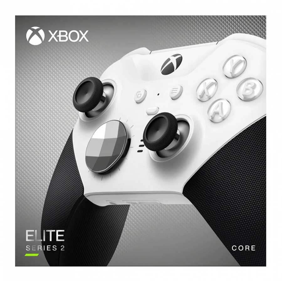 دسته بازی بی‌سیم مایکروسافت مدل XBOX X/S/One Elite Series 2 Core Edition White