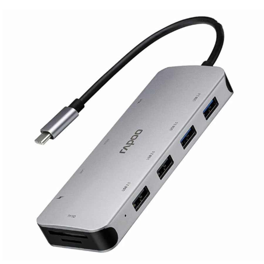 هاب چندکاره USB-C ده پورت رپو مدل XD200C