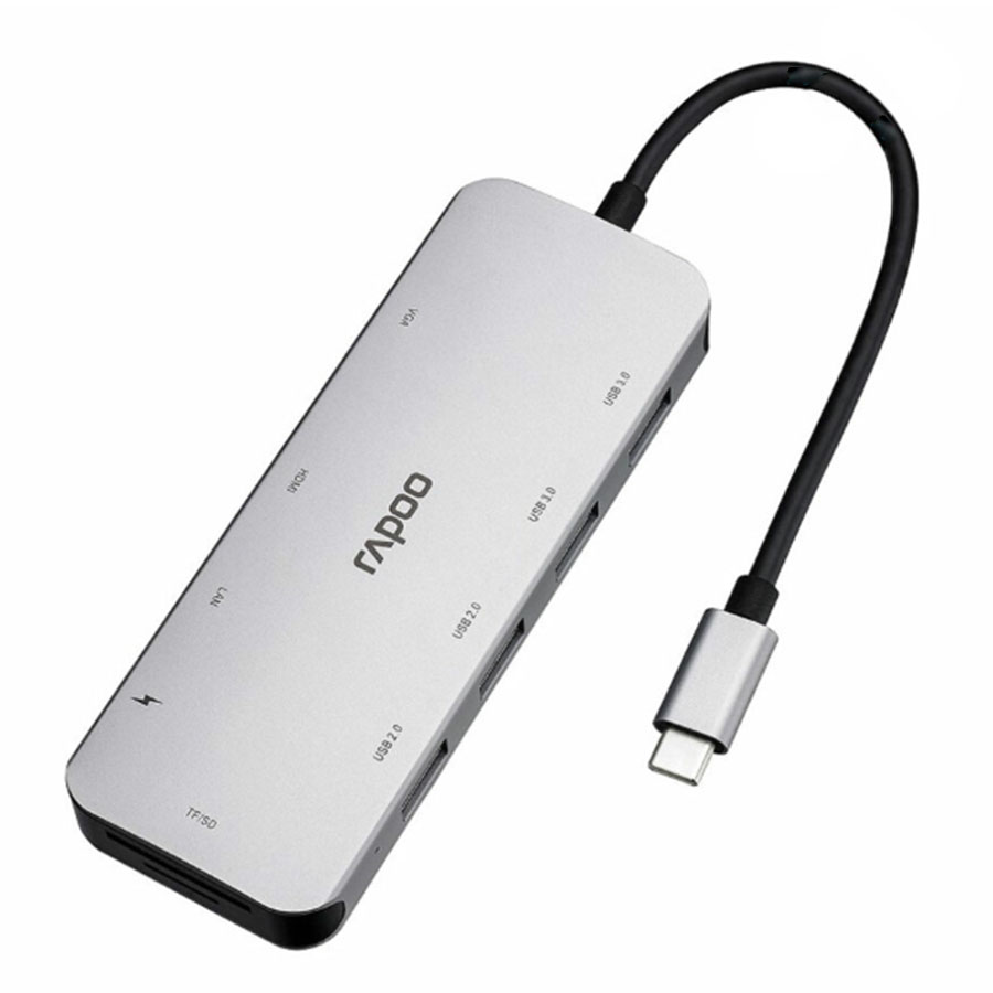 هاب چندکاره USB-C ده پورت رپو مدل XD200C