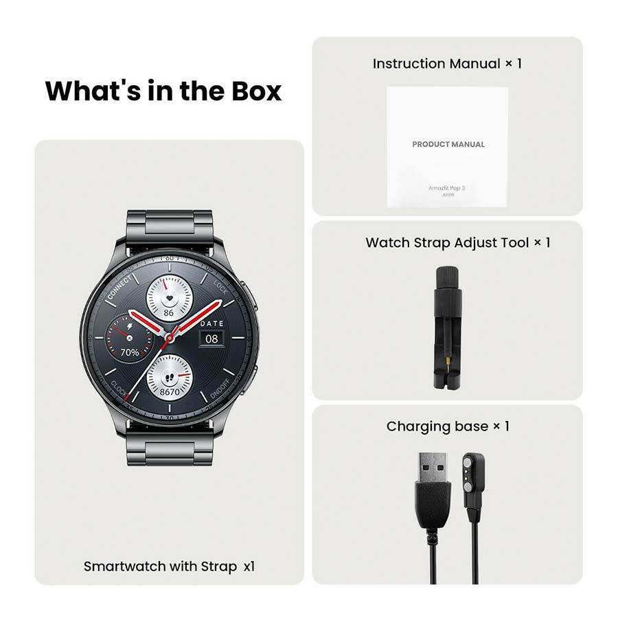 ساعت هوشمند شیائومی مدل Amazfit Pop 3R