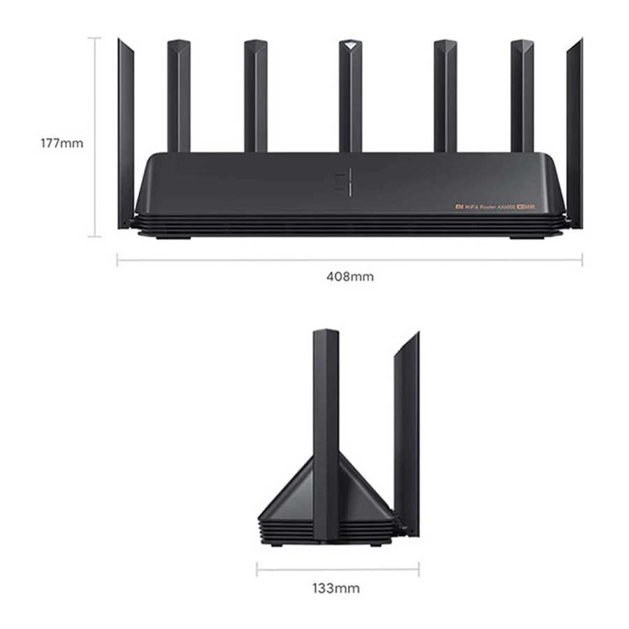 روتر بی‎‌سیم دوباند شیائومی مدل AX6000